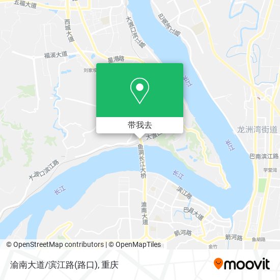 渝南大道/滨江路(路口)地图