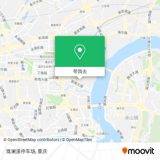 溉澜溪停车场地图