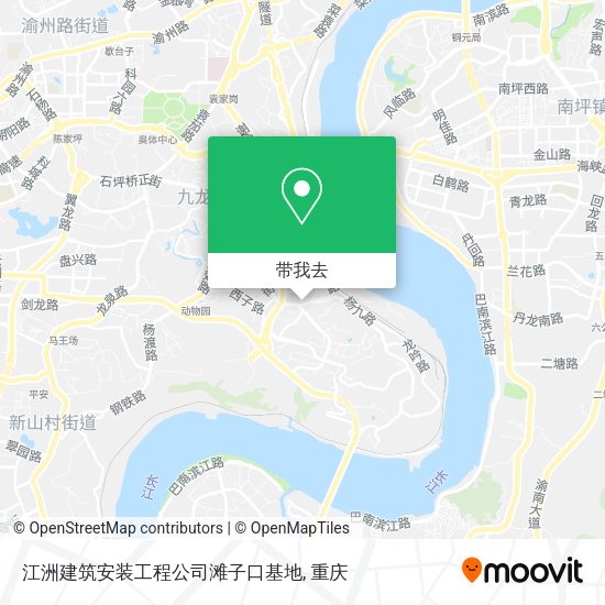 江洲建筑安装工程公司滩子口基地地图
