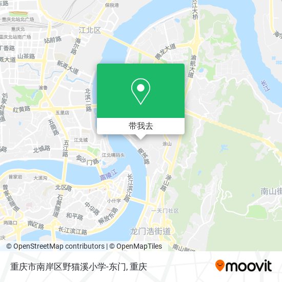 重庆市南岸区野猫溪小学-东门地图