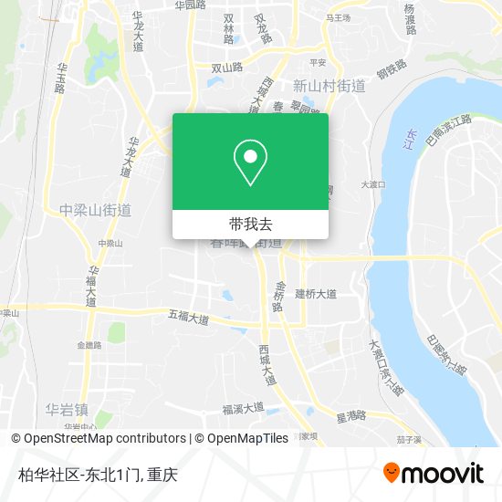 柏华社区-东北1门地图