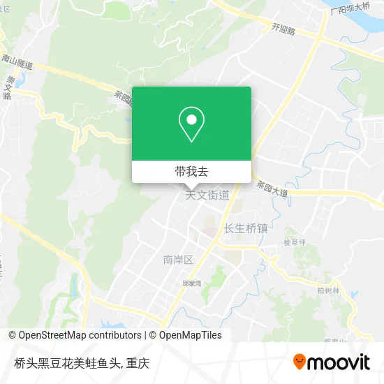 桥头黑豆花美蛙鱼头地图