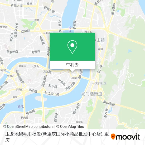 玉龙地毯毛巾批发(新重庆国际小商品批发中心店)地图