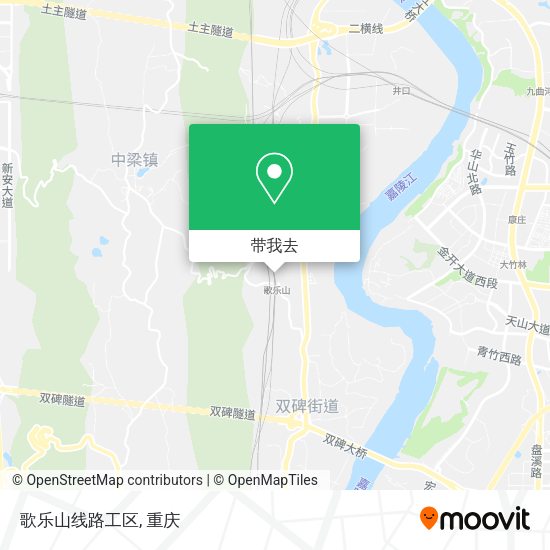 歌乐山线路工区地图