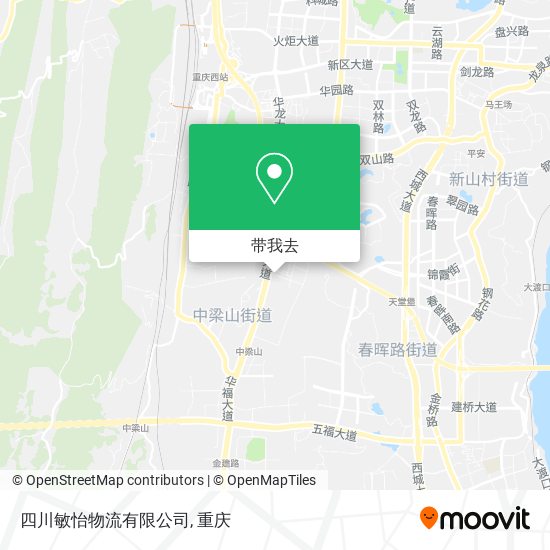 四川敏怡物流有限公司地图