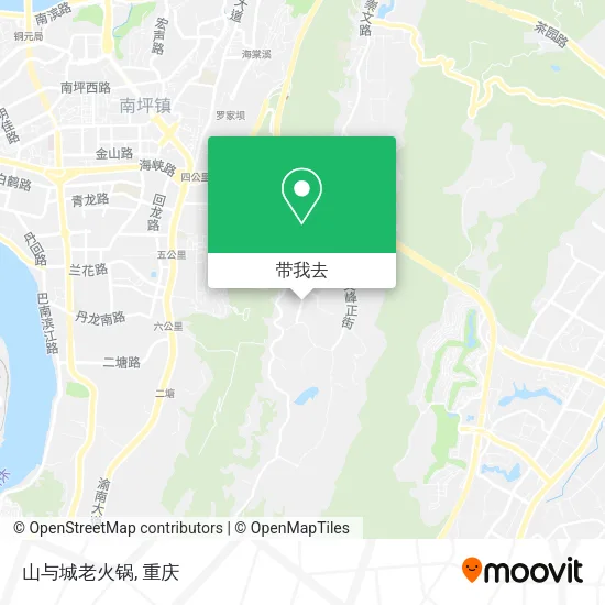 山与城老火锅地图