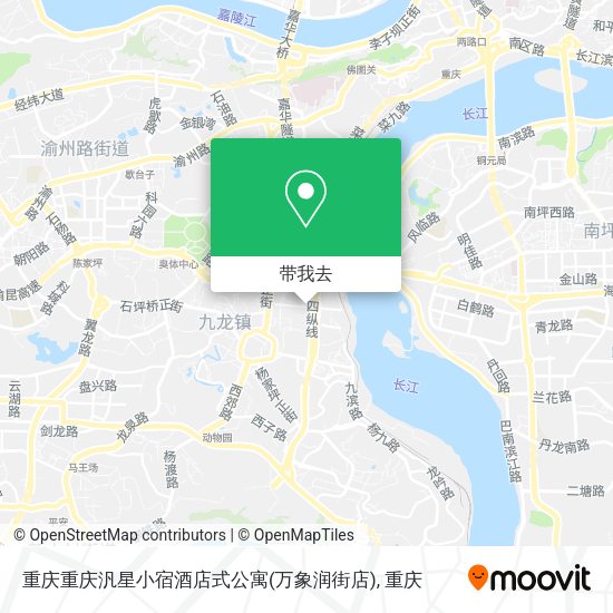 重庆重庆汎星小宿酒店式公寓(万象润街店)地图