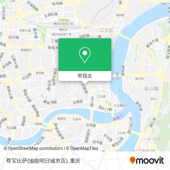 尊宝比萨(渝能明日城市店)地图