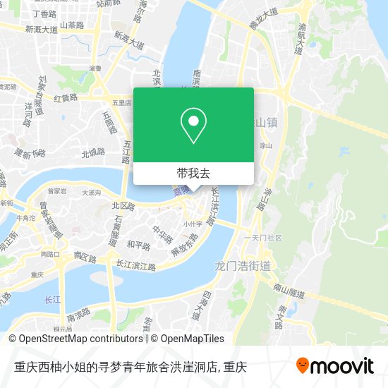 重庆西柚小姐的寻梦青年旅舍洪崖洞店地图