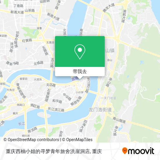 重庆西柚小姐的寻梦青年旅舍洪崖洞店地图