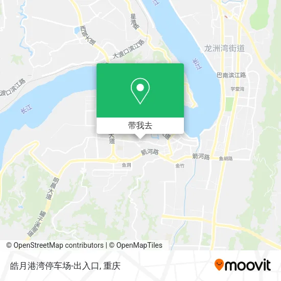 皓月港湾停车场-出入口地图