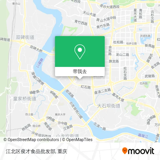 江北区俊才食品批发部地图