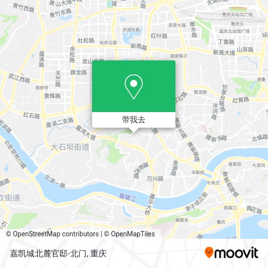 嘉凯城北麓官邸-北门地图