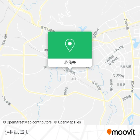 泸州街地图