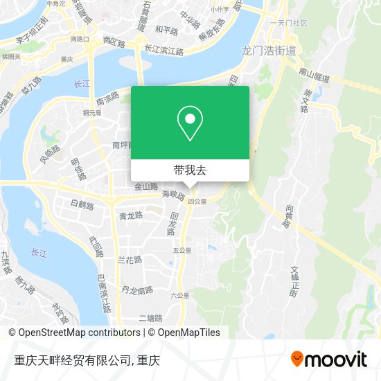 重庆天畔经贸有限公司地图
