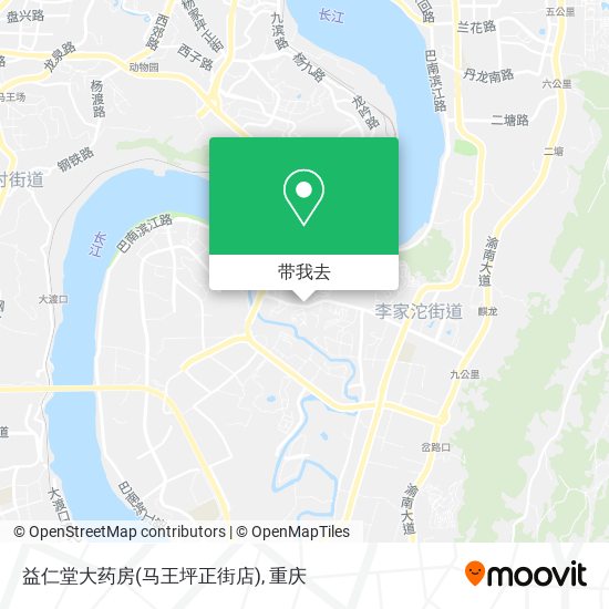 益仁堂大药房(马王坪正街店)地图