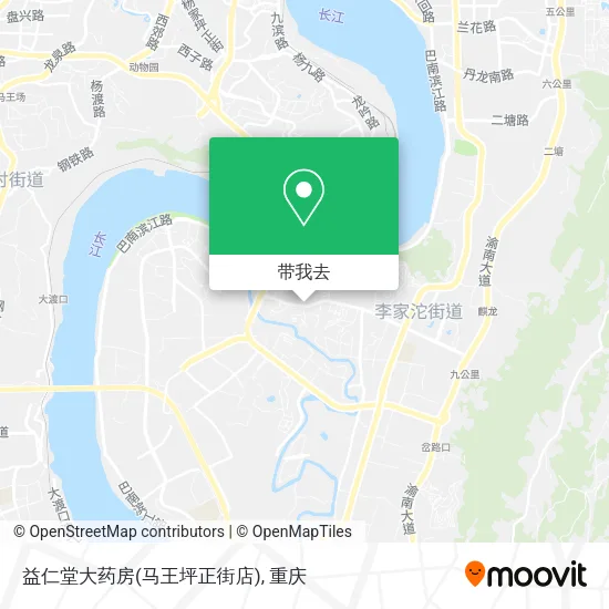 益仁堂大药房(马王坪正街店)地图