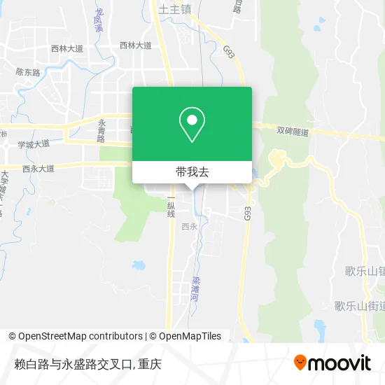 赖白路与永盛路交叉口地图