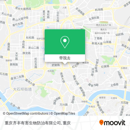 重庆齐丰有害生物防治有限公司地图