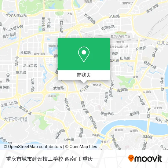 重庆市城市建设技工学校-西南门地图