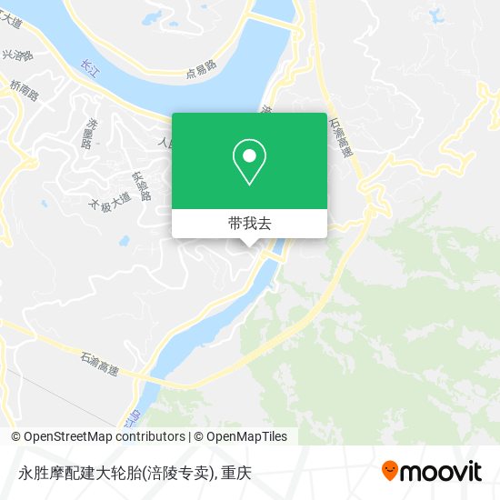 永胜摩配建大轮胎(涪陵专卖)地图