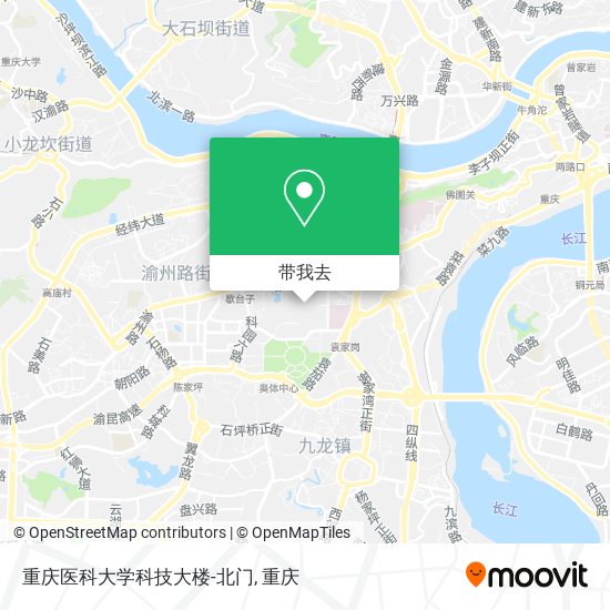 重庆医科大学科技大楼-北门地图