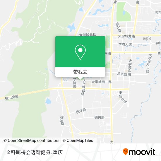 金科廊桥会迈斯健身地图