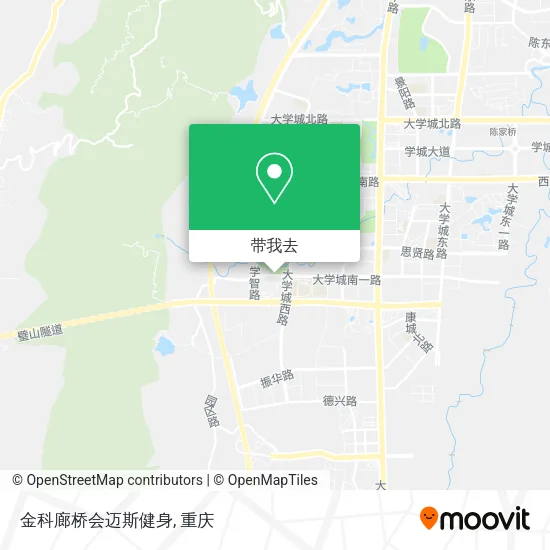 金科廊桥会迈斯健身地图