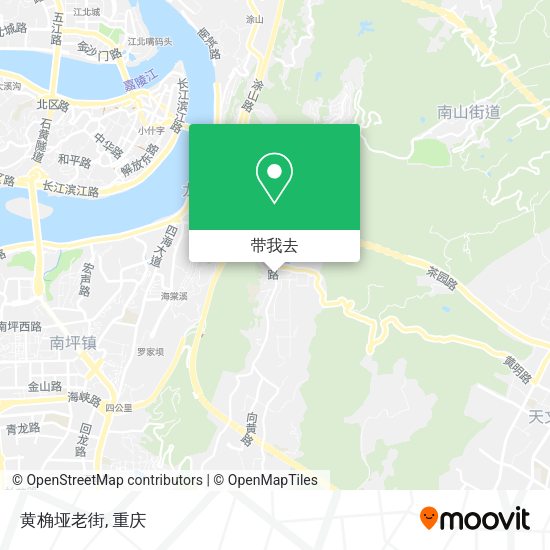 黄桷垭老街地图