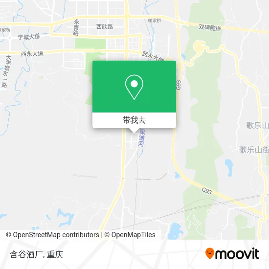 含谷酒厂地图
