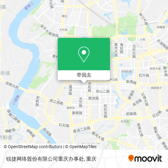 锐捷网络股份有限公司重庆办事处地图