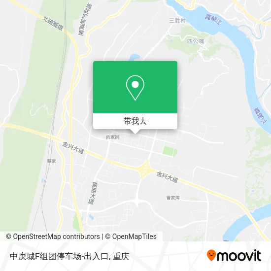 中庚城F组团停车场-出入口地图