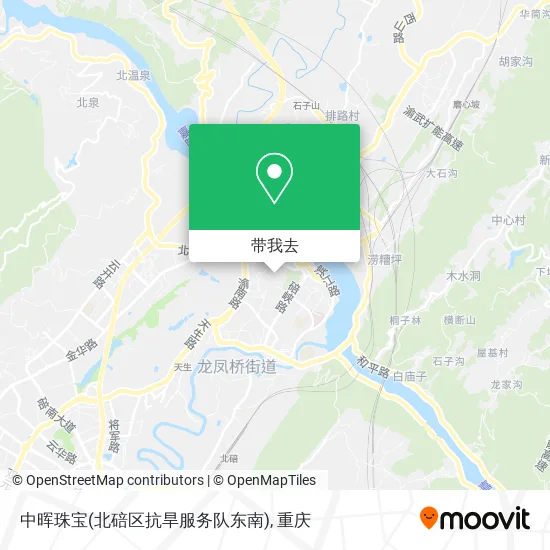 中晖珠宝(北碚区抗旱服务队东南)地图