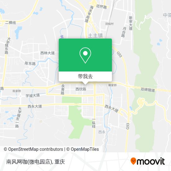 南风网咖(微电园店)地图
