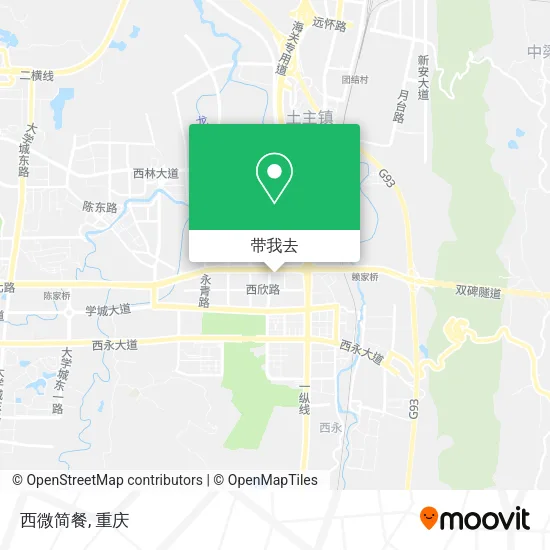 西微简餐地图