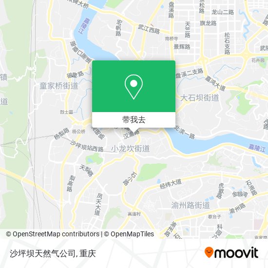 沙坪坝天然气公司地图