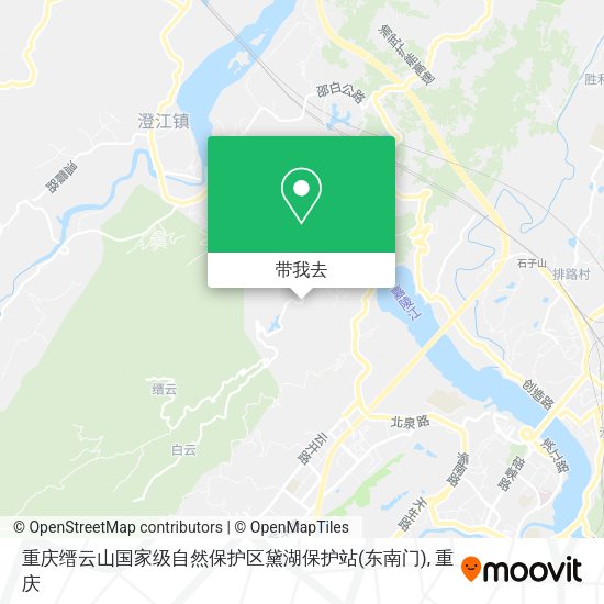 重庆缙云山国家级自然保护区黛湖保护站(东南门)地图