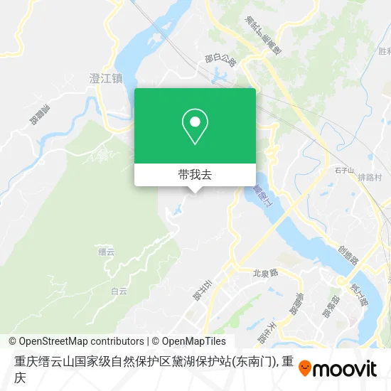 重庆缙云山国家级自然保护区黛湖保护站(东南门)地图