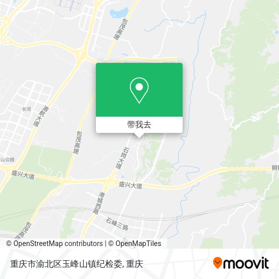重庆市渝北区玉峰山镇纪检委地图