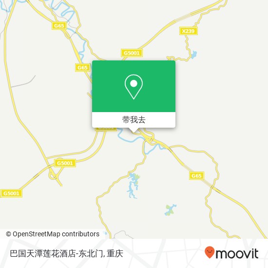 巴国天潭莲花酒店-东北门地图
