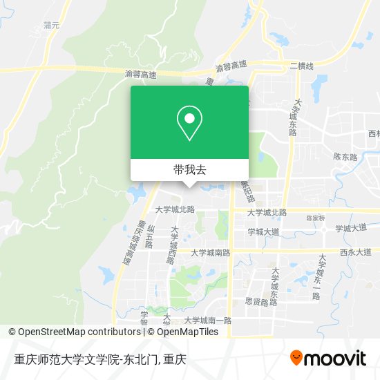 重庆师范大学文学院-东北门地图
