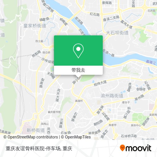 重庆友谊骨科医院-停车场地图