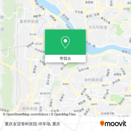 重庆友谊骨科医院-停车场地图