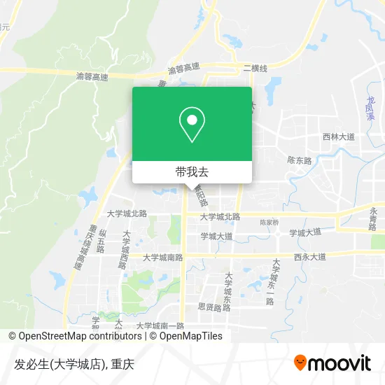 发必生(大学城店)地图