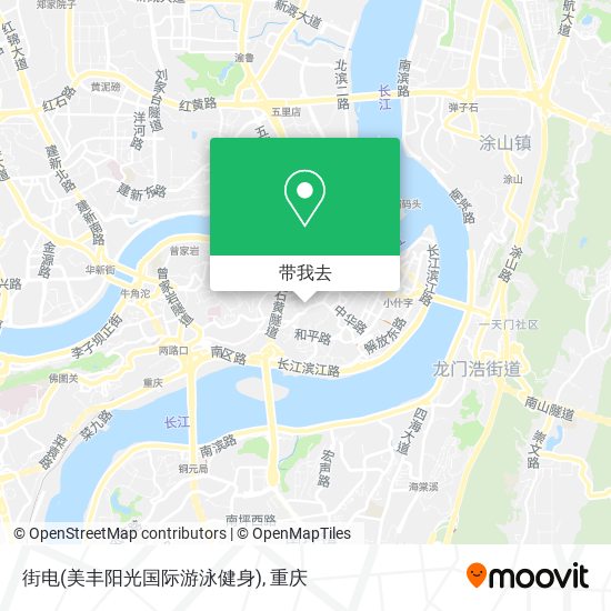 街电(美丰阳光国际游泳健身)地图