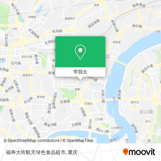 福寿大街航天绿色食品超市地图