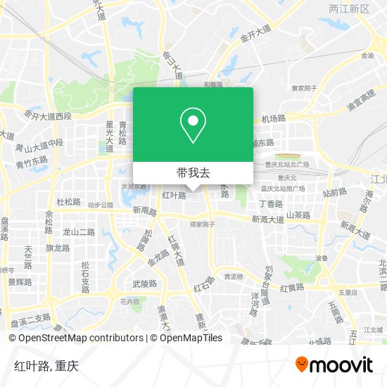 红叶路地图