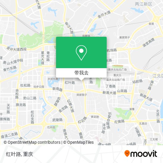 红叶路地图