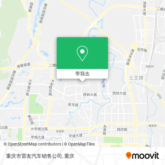 重庆市雷友汽车销售公司地图