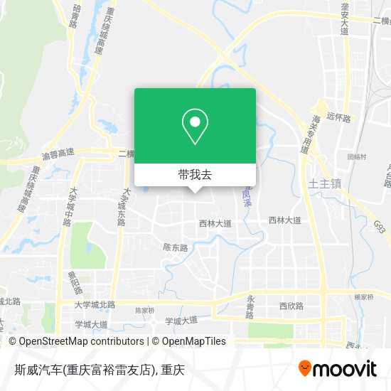 斯威汽车(重庆富裕雷友店)地图